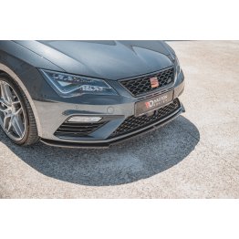 Накладка сплиттер на передний бампер на Seat III Cupra / FR рестайл